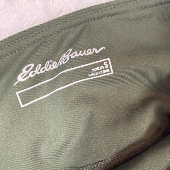 Eddie Bauer Women's Sage Green Leggings Zipper Leg Pocket - Picture 2 of 5